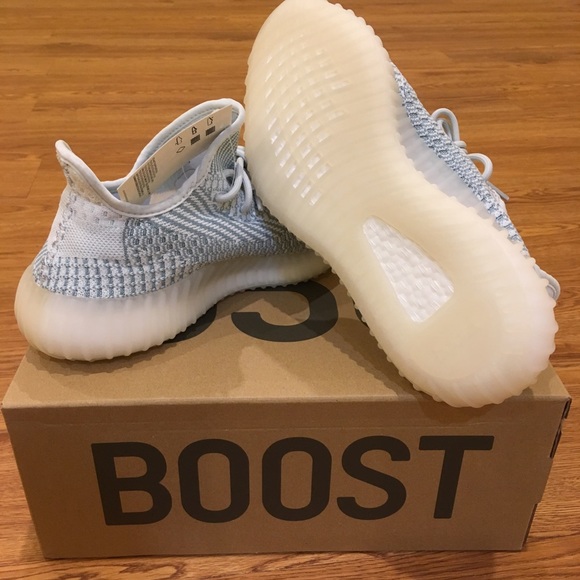 Adidas Yeezy Boost 350 V2 Cloud White Sz 8.5 WMNS - Picture 6 of 8